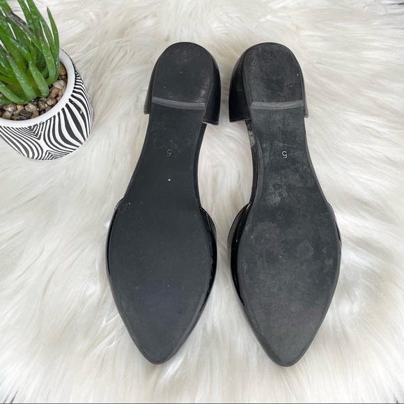 Jeffrey Campbell In Love D'Orsay Flats Black Leather Size 5 - Picture 8 of 8